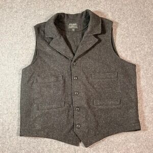 Filson Dark Gray Button-Up Vest